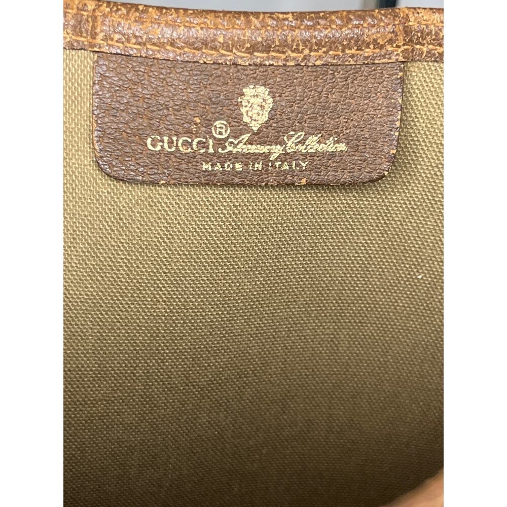 Gucci GG Supreme Sherry Line Tote Web Stripe Canvas Shopper Bag Italy Vintage - Picture 3 of 14